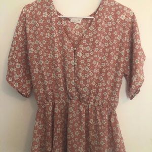 Floral Peplum Blouse